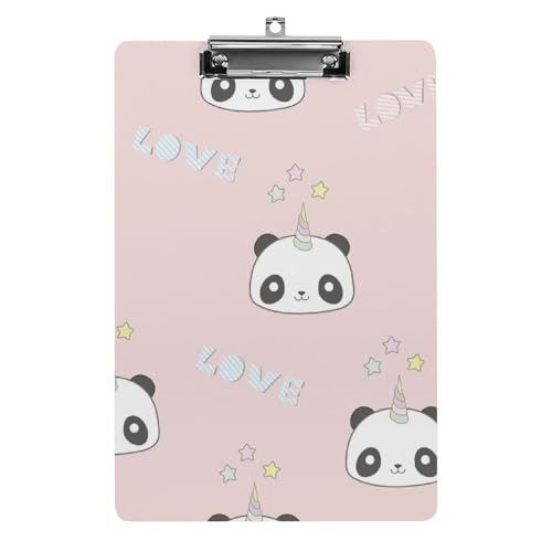 Planchette A4 panda licorne pour écrire debout facilement en salle de classe