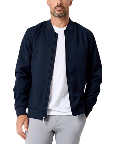 INTO THE AM Lightweight Bomber Jacket Men S-4XL Light Casual Stylish Zip-Up Windbreaker Fall Jackets