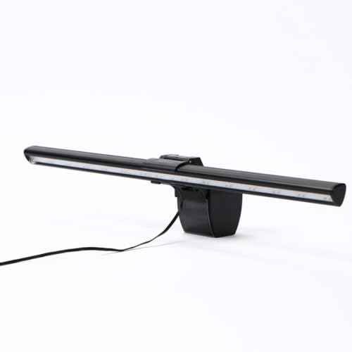 Luz de pantalla antideslumbrante con clip y cable USB largo para lectura electrónica cómoda