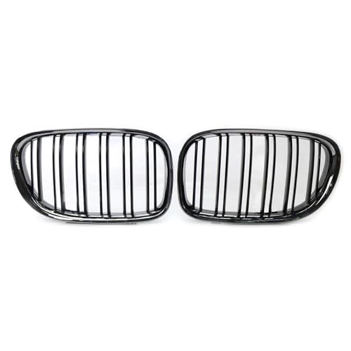 Calandre avant de voiture en lot de 2 pour BMW F01 F02 730 740Li double grille noire robuste