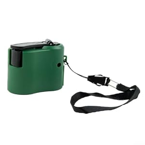 Hand Crank Phone, Manual USB Generator with LED Light, Portable Dynamo Power Bank for Outdoor Survival Gear, Camping Electricity Source and Travel(Green)