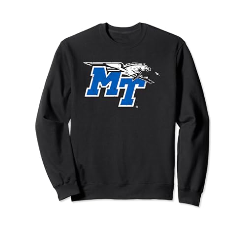 Middle Tennessee State Blue Raiders Distressed Icon Black Sweatshirt