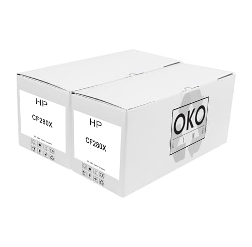 OKOLine 2X CF287X, 87X Black Toner Compatible with HP LaserJet Enterprise Flow MFP M527, M506, M527, Pro M501