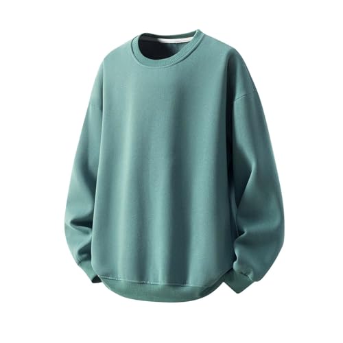 Cambkatl Men's Color Block Basic Crewneck Sweatshirt Long Sleeve Casual Pullover Loose 2025 Fall Streetwear Workout Tops