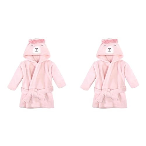 Image of Hudson Baby Unisex Baby Plush Animal Face Bathrobe