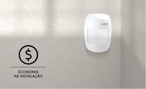 Sensor Infravermelho Passivo com Fio Intelbras Ivp3000 CF Cobertura com Ângulo de 115° e Alcance de