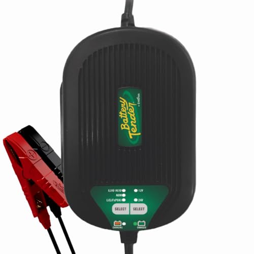 Battery Tender 5 AMP Selectable 12V / 24V Battery Charger and Maintainer - Switchable 5 AMP / 2.5 AMP Onboard Marine for Boat Watercraft - Screw Mountable Heavy Duty Weather Resistant - 022-0258-DL-WH by Battery Tender - Used condition - US$115.89