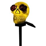 Installation rapide : intégrez facilement une atmosphère dans votre espace extérieur avec nos lampes solaires tête de mort. Aucune connaissance préalable nécessaire, il suffit de planter dans le sol pour obtenir une lumière légère.