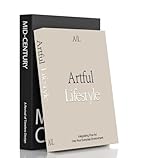 Xydedoing Decorative Books for Home Decor,2 Pcs Modern Minimalist Faux Book for Home Decoration,Coffee Table Decor,Living Room Aesthetic Accent (E5)