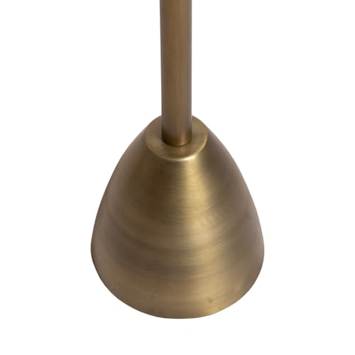 Kate and Laurel Morizet Modern Round Drink Table, 10 x 10 x 22, Antique Brass, Transitional Metal Martini Table with Pedestal Design for Use as Small Indoor Plant Stand or Living Room Accent by Kate and Laurel - Image 4