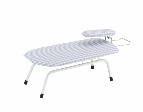 大栄産業 フリーアームアイロン台 ヒザックスタイプ ギンガムブルー HCS-7