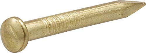 OOK 533710 30-Pound Steel Concrete Picture Hangers, 3-Pack, Brass