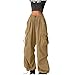Kids Baggy Wide Leg Cargo Pants Lightweight Loose Joggers Sweatpants Parachute Trousers with Pockets for 4-15 Years