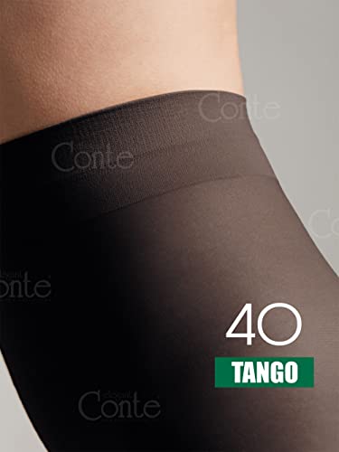 Image of Conte Tights Sheer to Waist Pantyhose with Satin Silky Touch Effect, Tango 40 Den