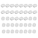 Produktbild HEALLILY 40Pcs Ohrpolster Komfort Clip auf Ohrringe Kunststoff Ohrring Kissen für Clip Zurück Ohrringe Größe S