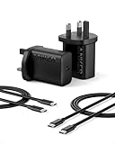 Anker 25W USB-C Charger with USB-C Cable, Supports PPS Fast Charging for Samsung Galaxy S23 Ultra/S23+/S23/S22/S21/S20/Note20 and More (2-Pack 5 ft Cable Included) - Image 1