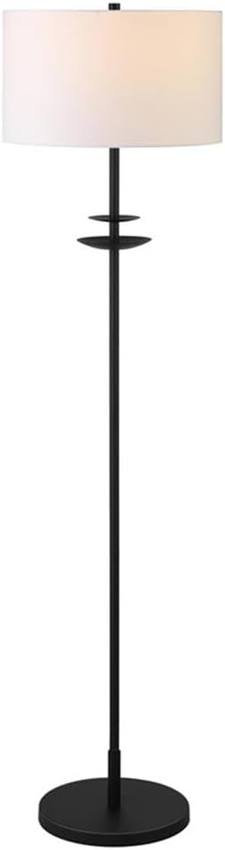 Avery 63" Blackened Bronze Modern Voice-Controlled Floor Lamp