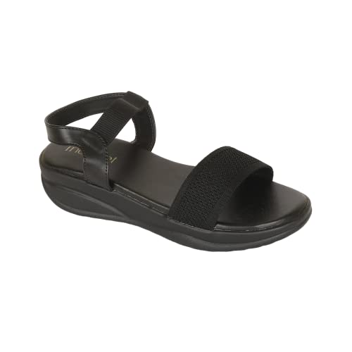 Image of Indifeet - platform heels sandals for women, stylish wedges ladies sandal, woman fashion latest wedge design, women's girls footwear, fancy ladies' flatforms trendy lady best