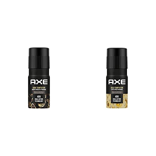 Image of AXE Dark Temptation Deodorant Spray, 150ml & Gold Temptation Deodorant Spray For Men, 150ml
