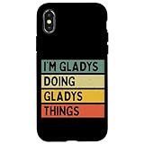 iPhone X/XS I'm Gladys Doing Gladys Things 面白い名言 スマホケース