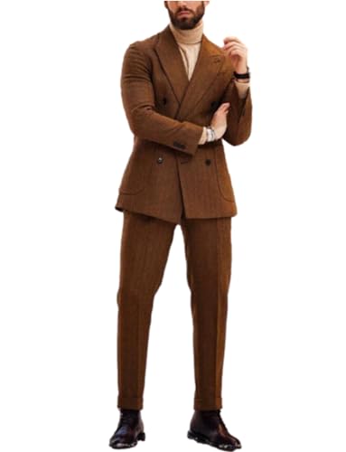 Costume de fête en tweed homme pour un look habillé confortable