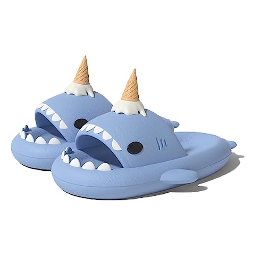 Zureto Shark Slides Original, Unisex Sharky Chanclas, New Cloud Shark Home Spa Slippers Sandals