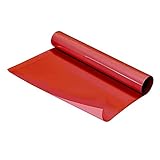 Rouleau Adhésif - Papier Peint Autocollant - Rouge Brillant - Laize 40 cm x 1 m - Vinyl Décoratif - Adhésif pour Meuble