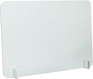 TOPBATHY Office Divider Acrylic Desk Acrylic Table Desk Panel Divider Indoor Room Dividers Desk Separator Panel Splash Guard Cut Off Partition Board White Sneeze Protection Office Partition