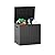 EAST OAK Outdoor Storage Box, 31 Gallon Deck Box, Waterproof Resin Storage Bin for Patio Cushions, Gardening Tools, Pool Accessories, Lockable, UV Resistant, Black