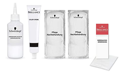 Foto von SCHWARZKOPF BRILLANCE Intensiv-Color-Creme 851 Mystisches Schoko-Braun Stufe 3, mit extra Diamant-Glanz-Nachbehandlung, 3er Pack (3 x 143 ml)
