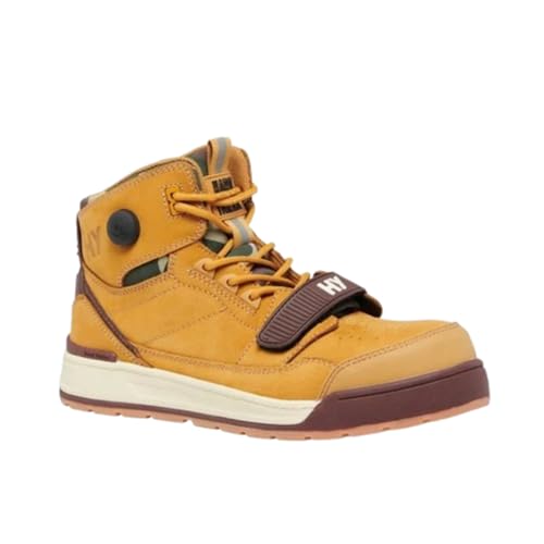 Image of Mens Lace Up Steel Toe Leather Safety Boot Work boots shoes Wheat Y60200 Size UK 7-12 (Wheat, 12, UK Footwear Size System, Adult, Men, Numeric, Medium, 12)