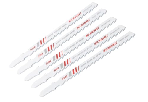 Milwaukee GIDDS2-2488115 4, 6 Teeth per Inch, Bi-Metal Jig Saw Blades, 5-Pack