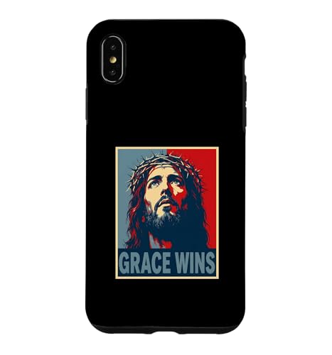 Grace Wins Jesus Christ �N���X�`���� �C�[�X�^�[ �M�� ��] �X�}�z�P�[�X iPhone XS Max �p