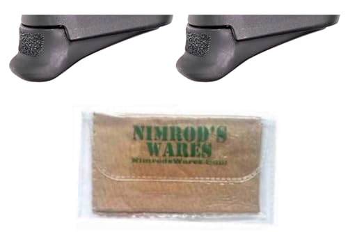 Nimrod's Wares Two Pearce Grip Extensions Compatible with Sig P365X/XL PG-365X Bundle with Microfiber Cloth