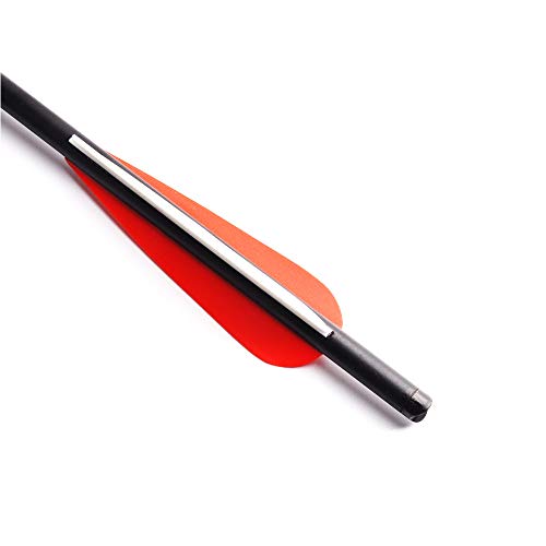 Jianzd Crossbow Bolts 22 Inch Spine 550 Archery Carbon Arrows With Replaced Tips 12Pk For Outdoors Hunting Shooting Practice #TOP5