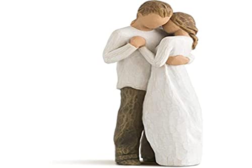 Willow Tree 26121 Figur Versprechen, Kunstharz, 5,1 x 3,8 x 22,9 cm, Dusty Rose (Transparent) Cover