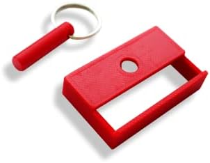 Car Belt Lock Buckle Guard Prevent Children And kids Opening The Seatbelt Securing the Car Seatbelt lock, Red