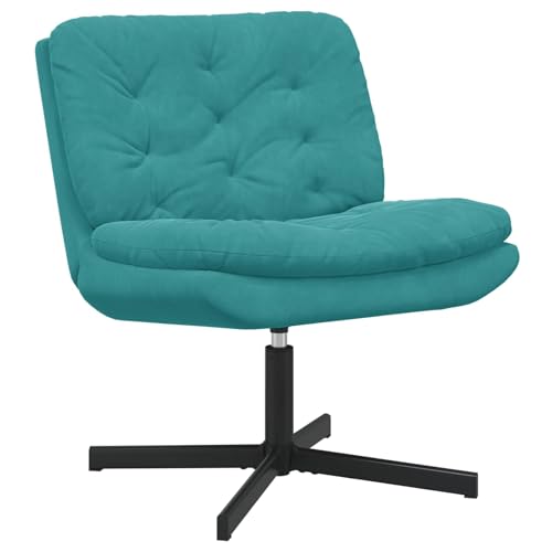 Générique Fauteuil Relaxant pivotant Turquoise 63 x 75 x 76 cm Velours,Meubles, Fauteuils et chaises,42007368