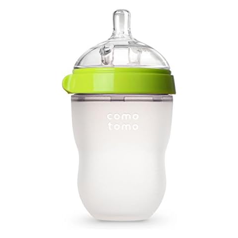 Comotomo Natural Feel Baby Bottle (250 ml, Green) Cover