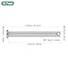 M METERXITY 10-Pack Single Hole Clevis Pins, M8 x 90mm 304 Stainless Steel Flat Head Clevis Pins for Mechanical Linkage/Trucks/Lawn Mower, Link Hinge Pin Reusable
