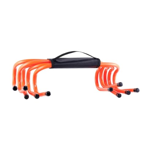 Yiju 5 Pieces Football Training Hurdles Physical Training Obstacles Practical Physical Training Barrier for Basketball Training, Orange