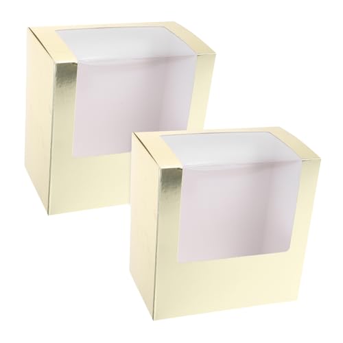 WRITWAA Organize Your Hats 2pcs Hat Boxes with Window Baseball Cap Storage Organizer