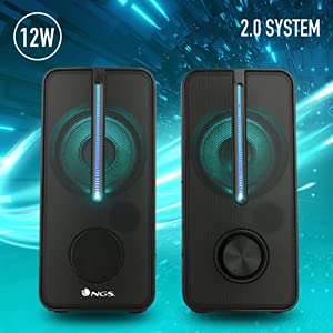NGS GSX-150 Altoparlanti Speaker Set 12W Illuminazione Rgb - 4