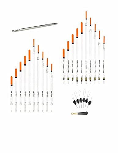 TFS Angling NGT Clear Crystal Waggler Fishing Floats Loaded plus extras.Disgorger,Float Adapters,Grip Stops included in every pack. (Pack A - Image 3