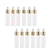 Produktbild Healifty 50Pcs Glasflaschen mit Glas Augentropfenspender für Ätherische Öle Parfums Laborchemikalien Kosmetikflaschen Golden 5Ml