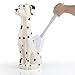 Allure Home Creations Ceramic Dalmatian Bowl Toilet Brush Holder Set-Brush Included -2pcs Set