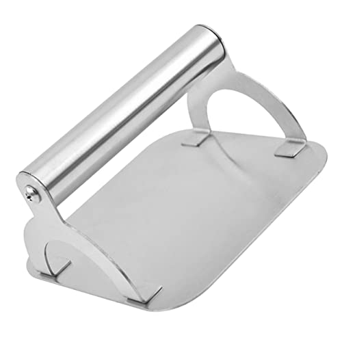 SOLUSTRE Stainless Steel Burger Press Tool Heavy Duty Meat Smasher for Griddle Cooking Non Stick Design Compact Easy to Use for Homemade Burgers and Family Gatherings