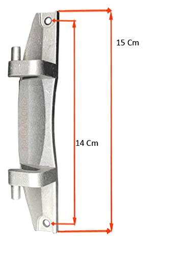 Image of PARDZWORLD Door Hinge Suitable for Bosch Front Load Washing Machines ONLY. (Match & Buy). Color:Silver Replacement Code;- 9000646203.