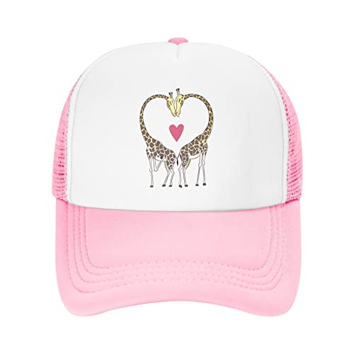 Nvjui Jufopl Kids Giraffe Trucker Hat Mesh Baseball Cap For Girls Pink #TOP19