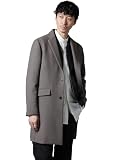 [ナノ・ユニバース] ウールブレンド メルトン チェスターコート メンズ S 053 モカ 668-4211201